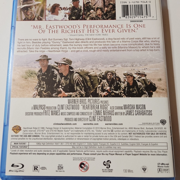 Heartbreak Ridge Blu-ray - Picture 2 of 3